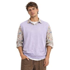 Zara Men's Sleeveless Lilac Sweater Sz L